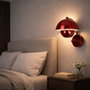 Opviq Lámpara de Pared de Metal Roja